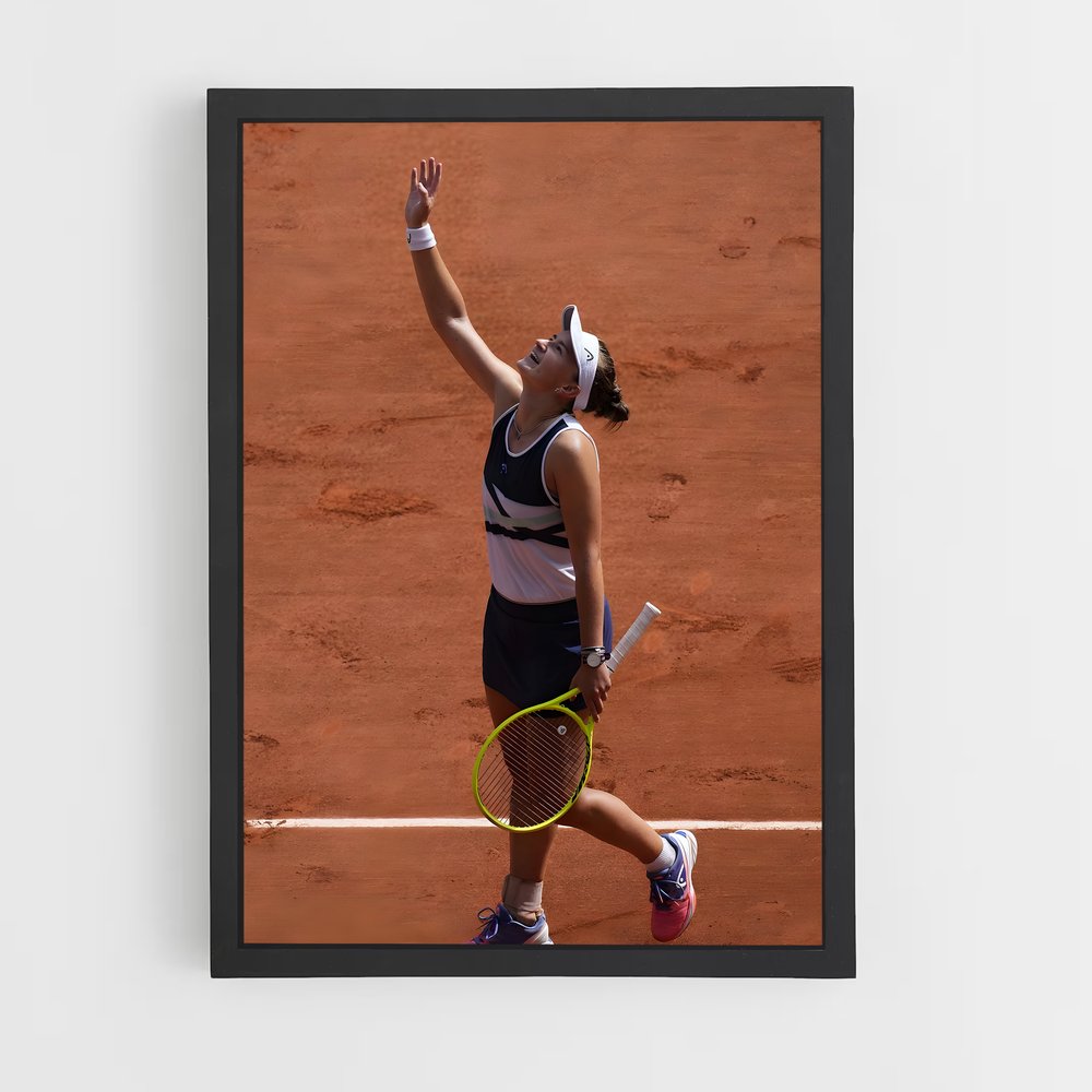 Poster Barbora krejcikova racquet – affiche Tennis (vue 2)
